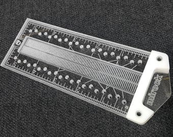 Mirock Ruler Imperial Plastic 5"