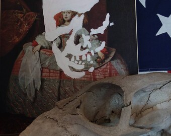 Altered skull painting