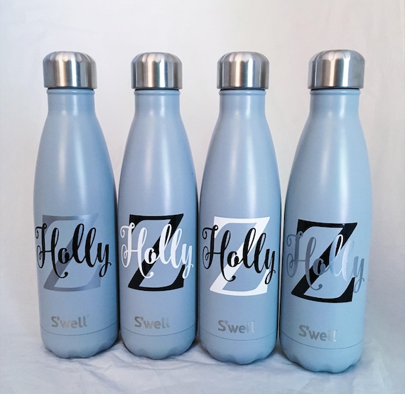 Personalized Swell Bottle - Big Initial and Name, S'well Bottle, Swell Bottle, Monogram S'well Bottle