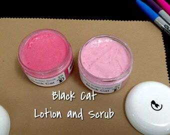 Black Cat Lotion and Sugar Scrub Set
