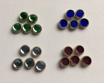 Vintage Rose Montee 5mm Sew Ons - Assorted Colors