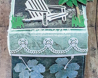 Nautical Themed Happy Birthday Exploding Box Card