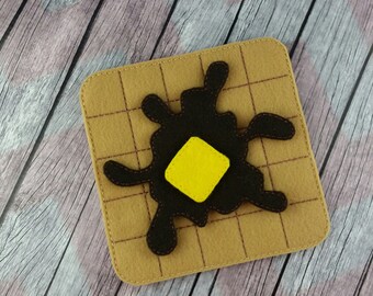 Waffle felt food, breakfast, pretend play