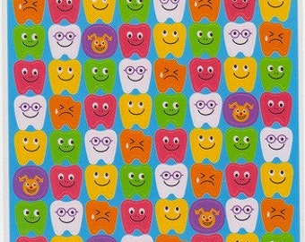 Tooth Stickers- Teeth Stickers - Dentist Stickers - Reference C3810-11C5973-74