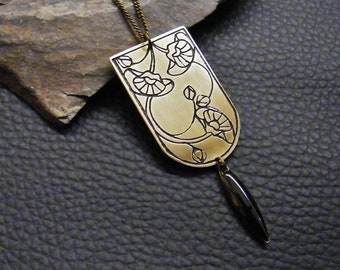 Necklace Art Nouveau - inspired floral