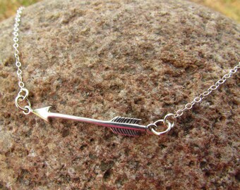 Sterling Silver Arrow Necklace