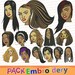 hair styling fashion vol.2 14 embroidery designs sewing brother emb hus jef pes dst with resizer-converter software included