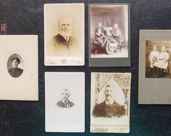 Old Photos Lot of 6 Vintage Photographs Snapshots Black/White Antique