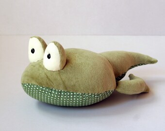 Moss Green Tadpole stuffed plush toy