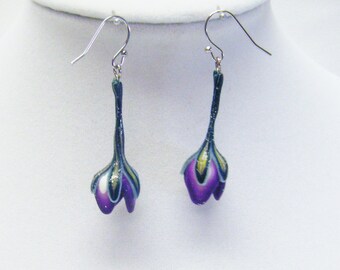 Multicolor Tulip Shape Earrings