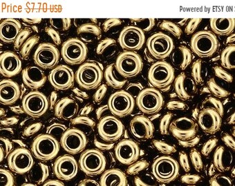 ON SALE Demi Rounds, 8/o Toho Seed Bead, Bronze, (TN-08-221), 2.5" tube