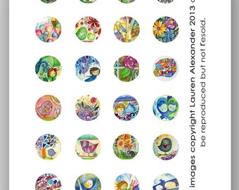 Circles 1 Inch - Lauren Alexander Mix 2 - 2013 PDF download art