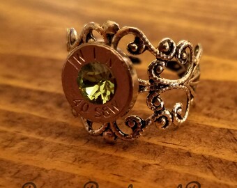 40 Caliber Filigree Ring