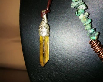 Pendant citrine in Silver