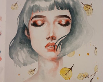 Illustration watercolor painting