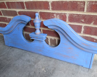 Vintage Architectural Door Pediment - Painted and Distressed
