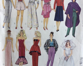 McCall's 4400 Barbie doll wardrobe vintage 1980's sewing pattern