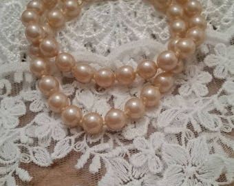 Vintage Double Strand of Pearls Bracelet