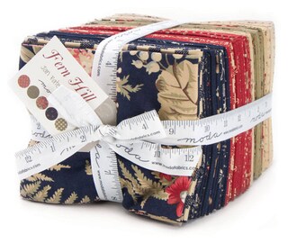 Moda FERN HILL 36 Fat Quarter Bundle 2180AB Fabric Squares By Jan Patek Quilts