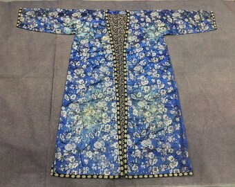 BIG SALE!!! Uzbek Vintage Handwoven Silk Robe CHAPAN Caftan Kaftan