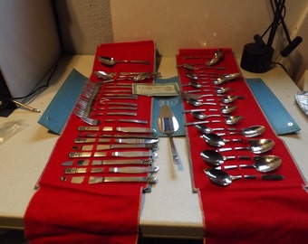 Washington Forge Fifth Avenue Flatware Silverware and Case and Carlyle Flatware