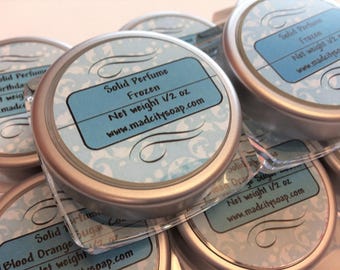 Yuzu & Cocoa Solid Perfume 1/2 oz. Orange Portable Perfume. Citrus Perfume on the go. Travel Perfume. Perfume Stick