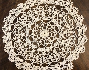 Crocheted Doily in Cotton Thread