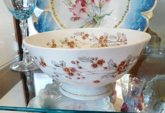 1800s Antique Ironstone Waste Bowl / Victorian