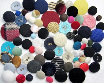 The Covered Button Assortment: A Variety Mix of 75 Vintage-to-Contemporary Buttons