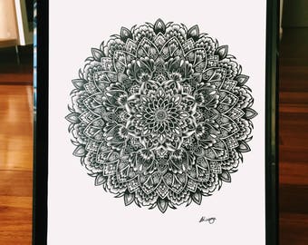 Mandala wall art- Mandala print- Wall decor