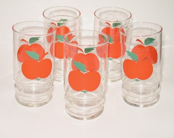 Vintage 70s juice glasses (huge)