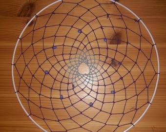 Purple and light blue dream catcher