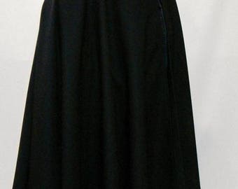 Medieval Cloak,Gabardine wool cloak,Halloween Cloak,Cosplay Cloak,Full circle cloak,black cloak, hooded cloak, cloak with hood@sohoskirts
