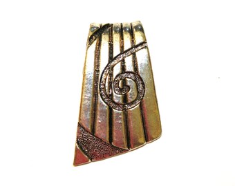 Silver Swirl Pendant Focal Bead