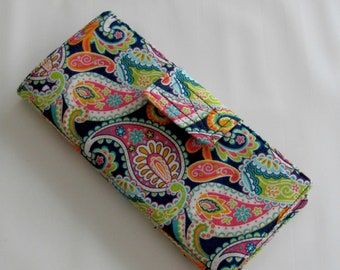 38 Slot Card Organizer, Credit Card Organizer, Loyalty Card Organizer, Business Card Holder, Credit Card Wallet Paisley