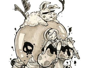 Poisonous Dessert- Premium Art Print- AKI ART- Alice in Wonderland - Archival