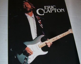 ERIC CLAPTON Large Hardback Book 1992...FREE Shipping !!!