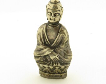 Antique Silver Buddha Match Striker.