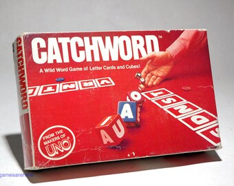 Catchword Word Game of Letter Cards and Cubes 1982 (read description)