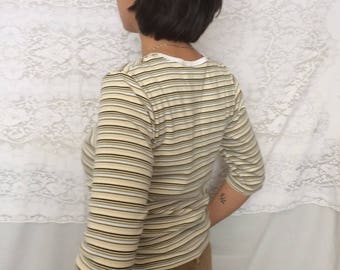 Vintage 90's striped grunge shirt