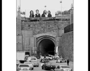 The Beatles Lincoln Tunnel Itune Ads, Fine Art Photography, Black and White.