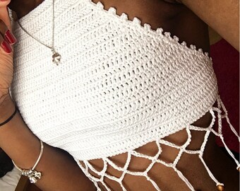 Kanawe Halter Neck Festival Beach Summer Crop Top