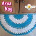 Half Circle Area Rug - Crochet Pattern PDF