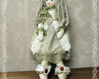 Doll, Art Fabric doll 05, Luxury art doll, handmade, fabric doll, unique