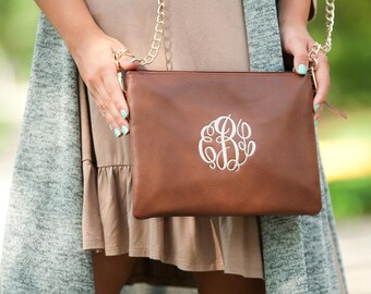Monogrammed Crossbody Purse, Monogrammed Purse, Tassel Purse