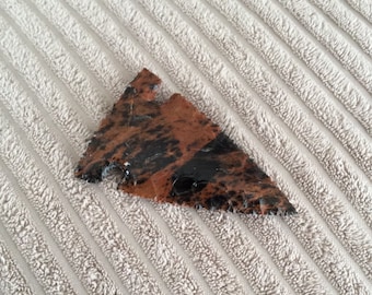 Beautiful Flint Knapped Lizard Skin Obsidian Arrowhead