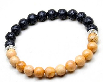 Lava & Wood Bracelet