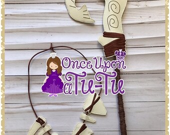 MemorialDaySale Maui Hook & Necklace. Maui pretend play. Moana dress up. Maui birthday. Moana birthday. Maui dress up. Birthday favors.