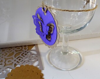 Butterflies set of 10 tags