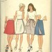 9976 Simplicity Casual Skirts Size 18 Waist 32 Miss